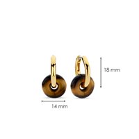 Orecchini Ti Sento Milano Donna in Argento Occhio di tigre 7854TE - 7854TE